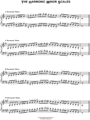 The Harmonic Minor Scales