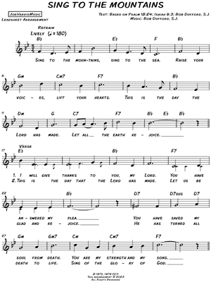 Sing To the Mountains
