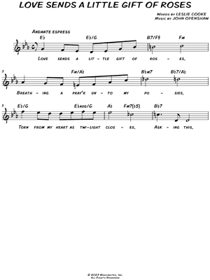 Love Sends a Little Gift of Roses