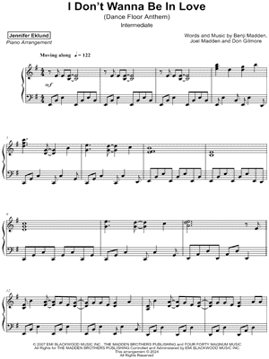 I Don't Wanna Be in Love (Dance Floor Anthem) [intermediate]