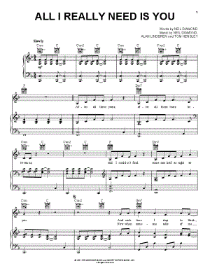 All I Really Need Is You