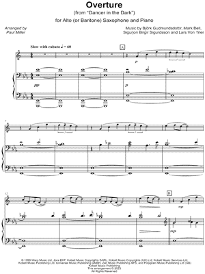 Overture from Dancer in the Dark - Eb Saxophone & Piano