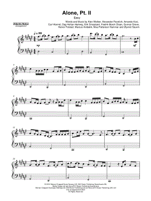 Alone, Pt. II [easy]