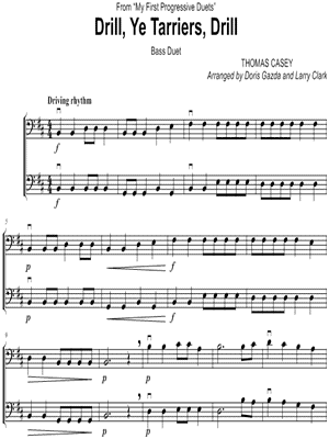 Drill, Ye Tarriers, Drill - Bass Duet