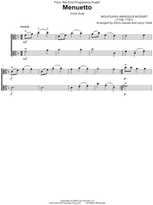 Menuetto - Viola Duet