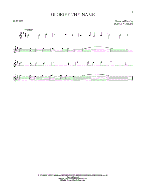 Glorify Thy Name