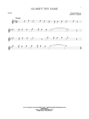 Glorify Thy Name