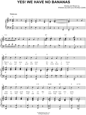 Yes! We Have No Bananas