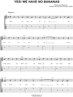 Yes! We Have No Bananas