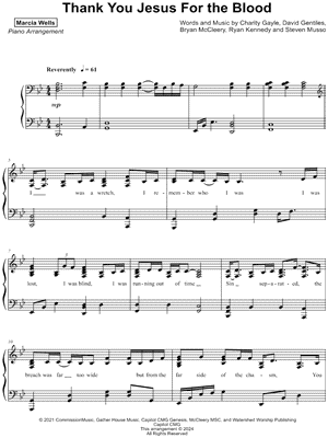 Thank You Jesus for the Blood (Charity Gayle)