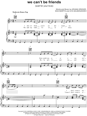 we can't be friends (wait for your love)