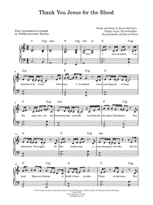 Thank You Jesus for the Blood