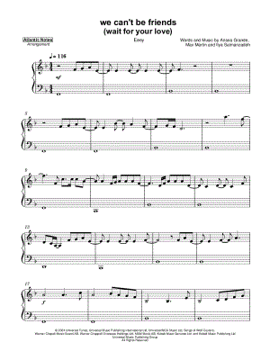 we can't be friends (wait for your love)