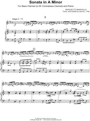 Sonata in A Minor - Bass Clarinet & Piano