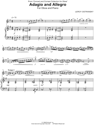 Adagio and Allegro - Oboe & Piano