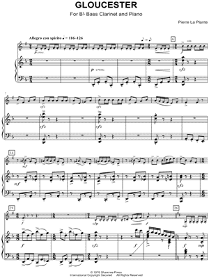 Gloucester - Bass Clarinet & Piano