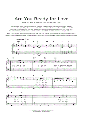 Are You Ready for Love