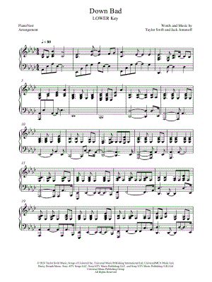 Down Bad [lower key]