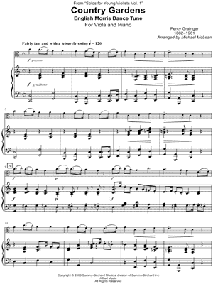 Country Gardens - Viola & Piano