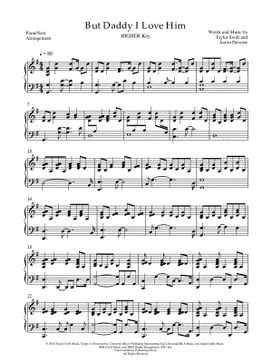 But Daddy I Love Him [higher key]