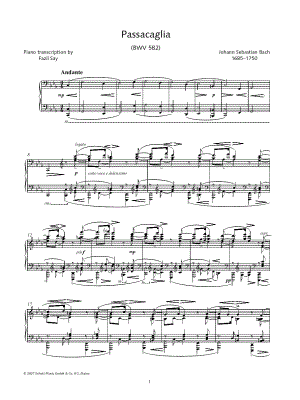 Passacaglia in C minor, BWV 582