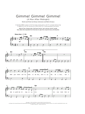 Gimme! Gimme! Gimme! (A Man After Midnight)