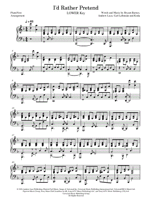 I'd Rather Pretend [lower key]