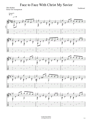 Face to Face with Christ My Savior