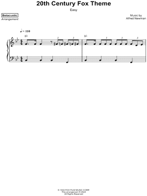 20th Century Fox Fanfare [easy]
