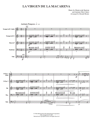 La Virgen de la Macarena - Brass Quintet