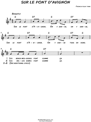 Sur le pont d'Avignon