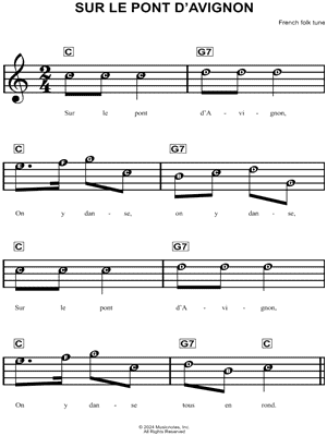 Sur le pont d'Avignon