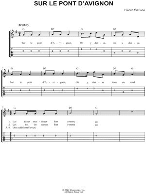 Sur le pont d'Avignon