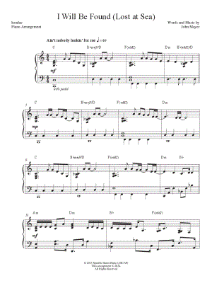 I Will Be Found (Lost at Sea)