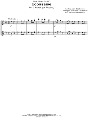 Ecossaise - Flute Duet