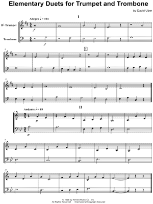 Elementary Duets for Trumpet & Trombone