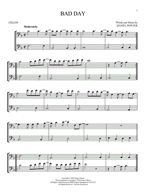 Bad Day - Cello Duet