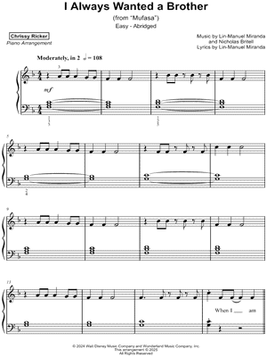 I Always Wanted a Brother [easy - abridged]