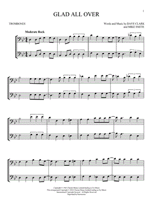 Glad All Over - Trombone Duet