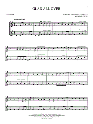 Glad All Over - Trumpet Duet