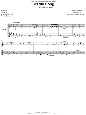 Cradle Song - Bb Instrument Duet