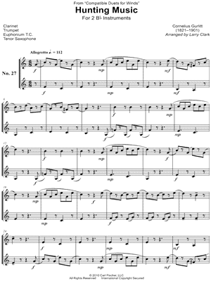 Hunting Music - Bb Instrument Duet