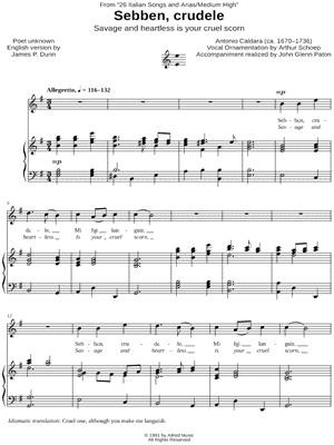 Sebben, crudele - Medium High