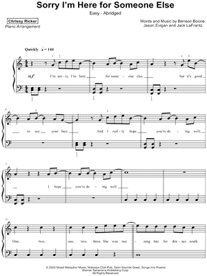 Sorry I'm Here for Someone Else [easy - abridged]