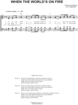 When the World's on Fire