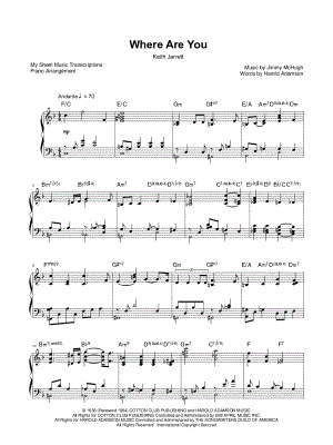 Where Are You? (Keith Jarrett)