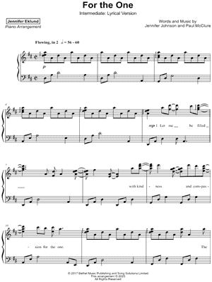 For the One [intermediate - lyrical]