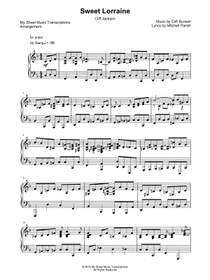 Sweet Lorraine (Cliff Jackson)