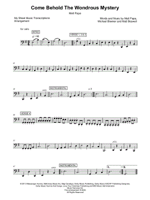 Come Behold the Wondrous Mystery