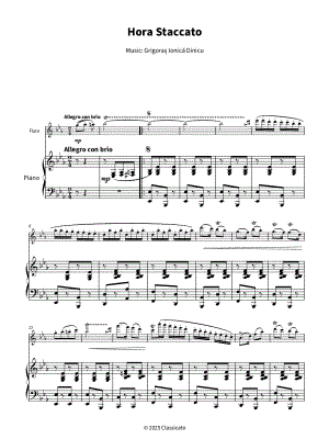 Hora Staccato - Flute & Piano